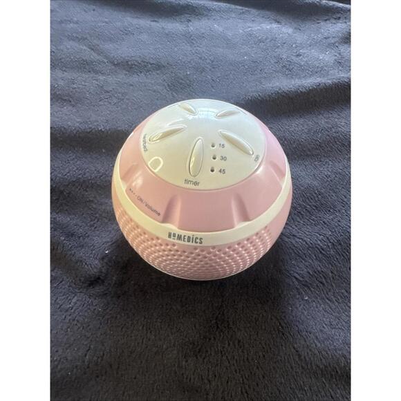Homedics Sound Spa Mini Portable Relaxation White Noise Machine Sound Sleep Pink - Picture 1 of 9